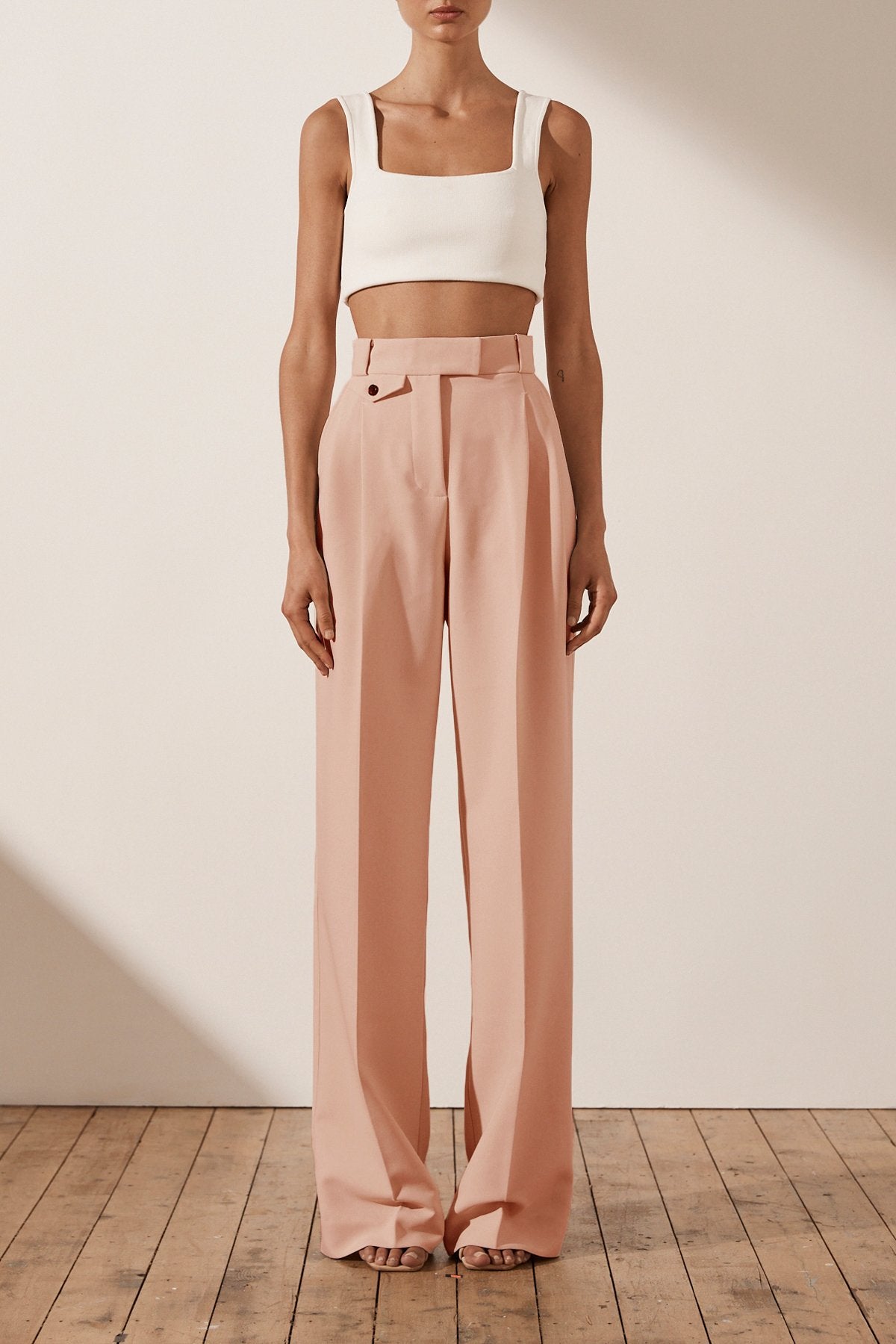 Ivy High Waisted Tailored Pant | Rose ...